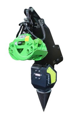 The Yard Master – Log Splitter and Rotating Timber Grab