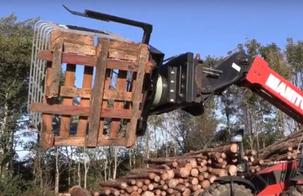 Botex Box Rotator – Rotating Pallet Forks with loader bracket