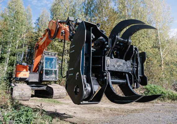 JAK Excavator Grapple Saw With Rotator