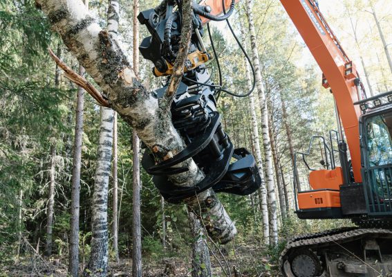 JAK Excavator Grapple Saw With Rotator