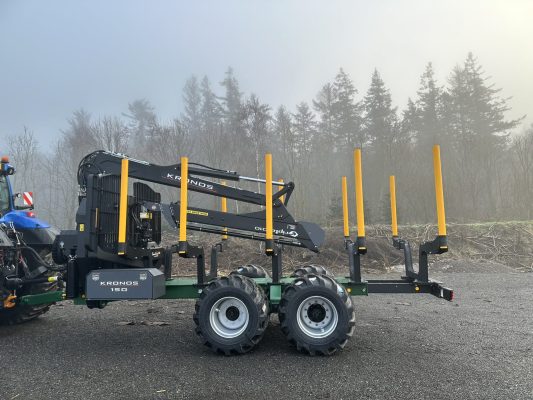 Steelyard timber trailer